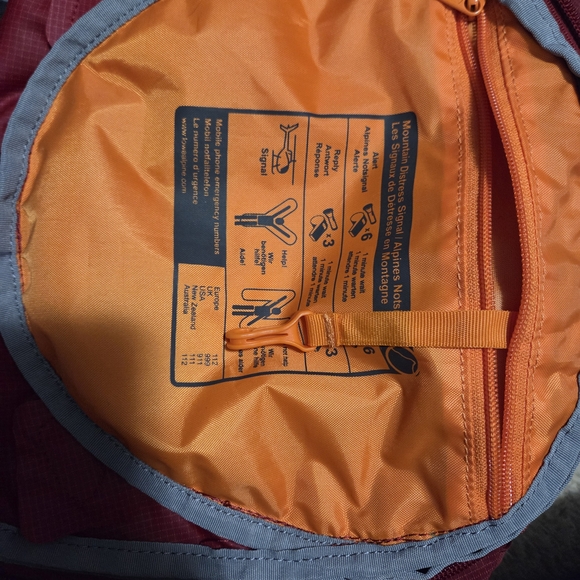 LOWE Alpine Red Backpack-35L - Picture 4 of 5